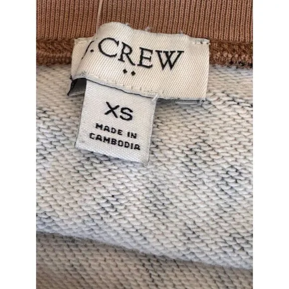 J. Crew Cozy Leopard Print Crewneck Sweatshirt Sz XS EUC preppy, soft - Picture 4 of 7